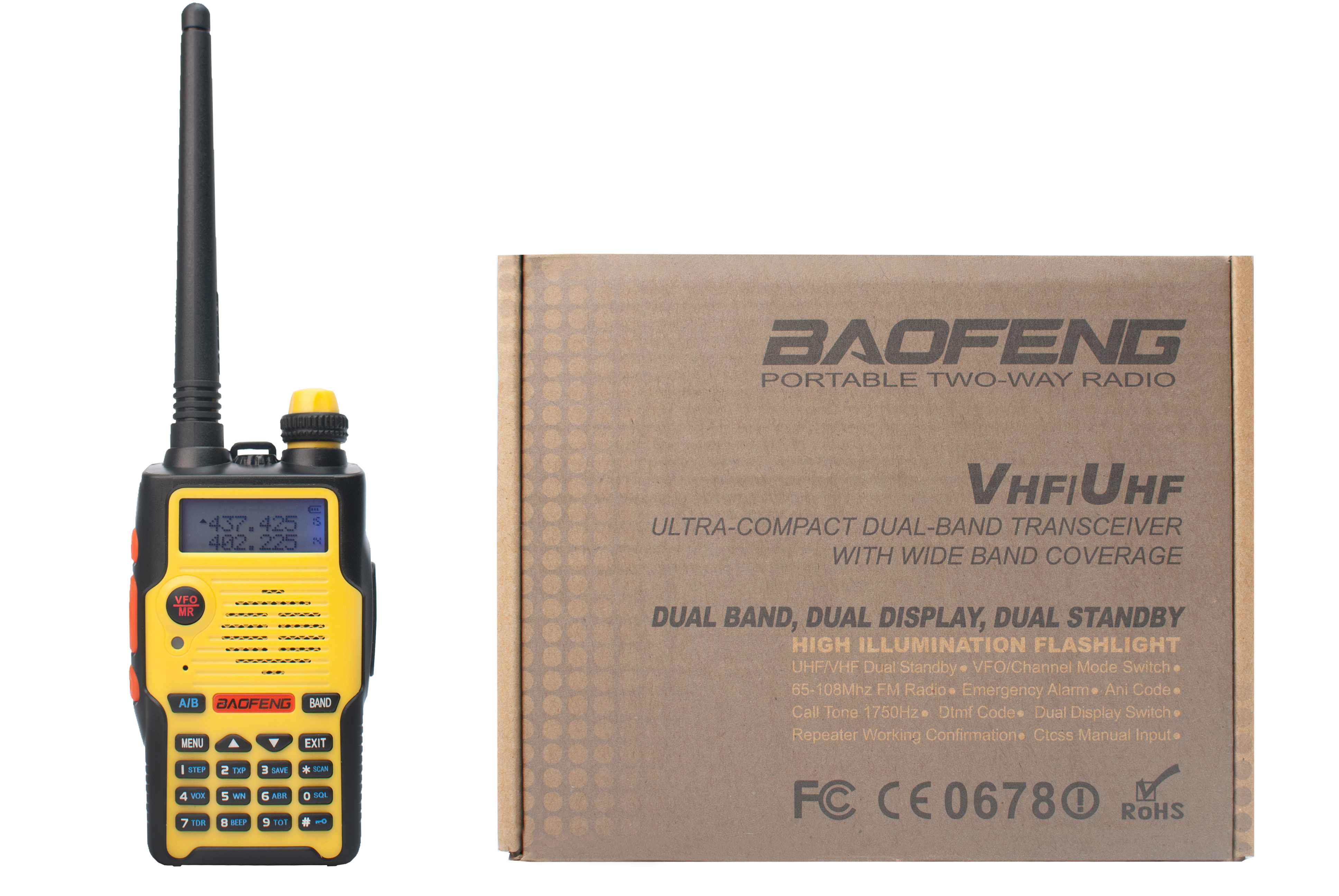 Радіостанція Baofeng B-580T Yellow