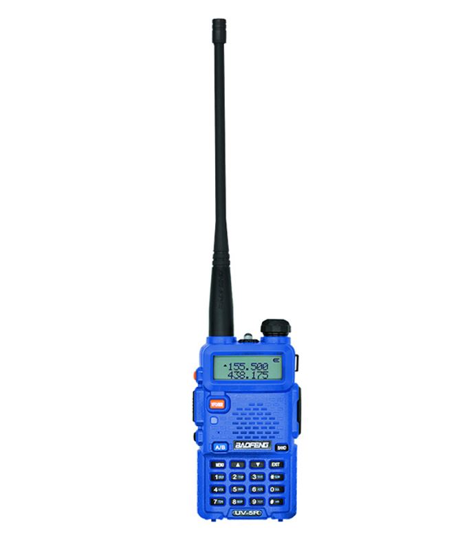 Радіостанція Baofeng UV-5R BLUE + Гарнітура з кнопкою PTT